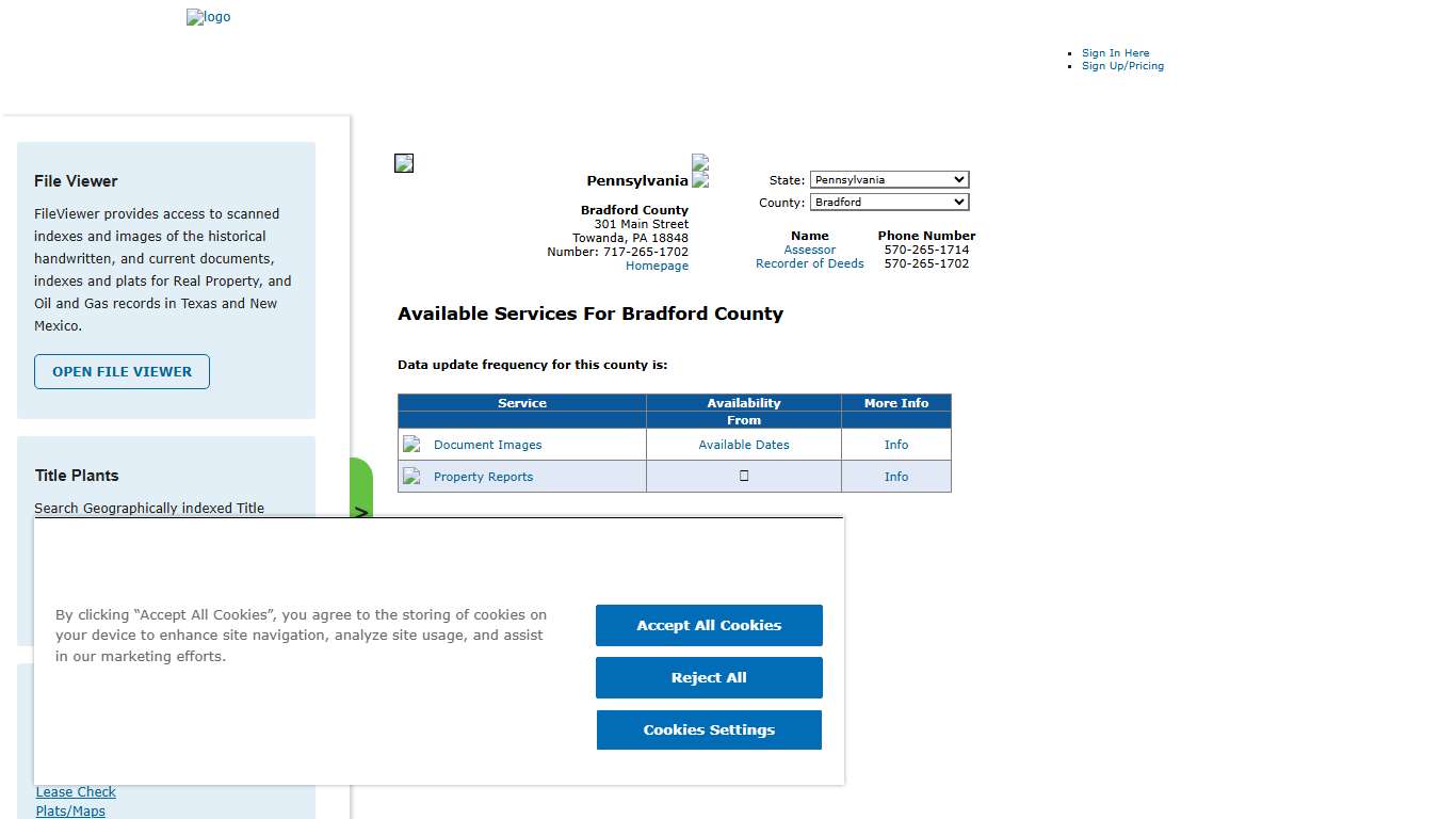 Search Bradford County Public Property Records Online CourthouseDirect.com
